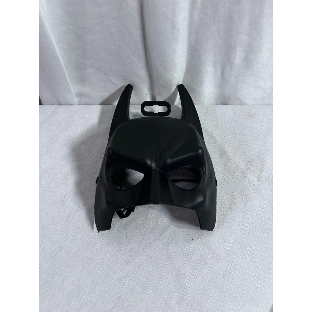Batman Costume Mask One Size Black Plastic Superhero Kids